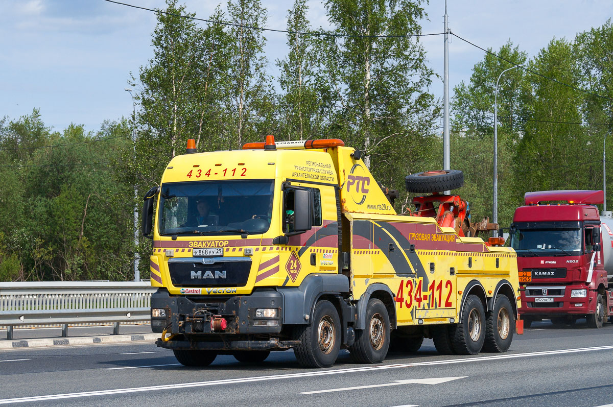 Архангельская область, № К 868 УУ 29 — MAN TGS 41.480