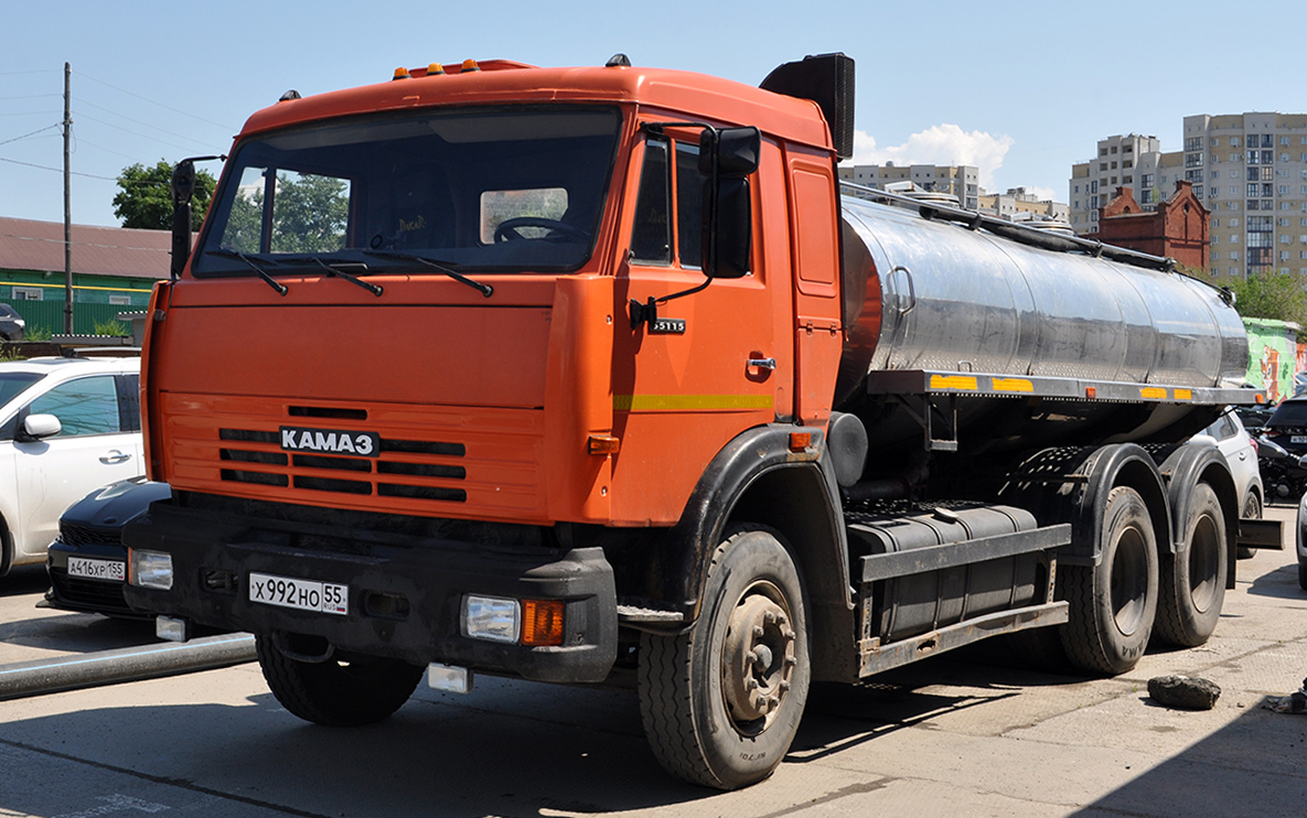 Омская область, № Х 992 НО 55 — КамАЗ-65115 (общая модель)