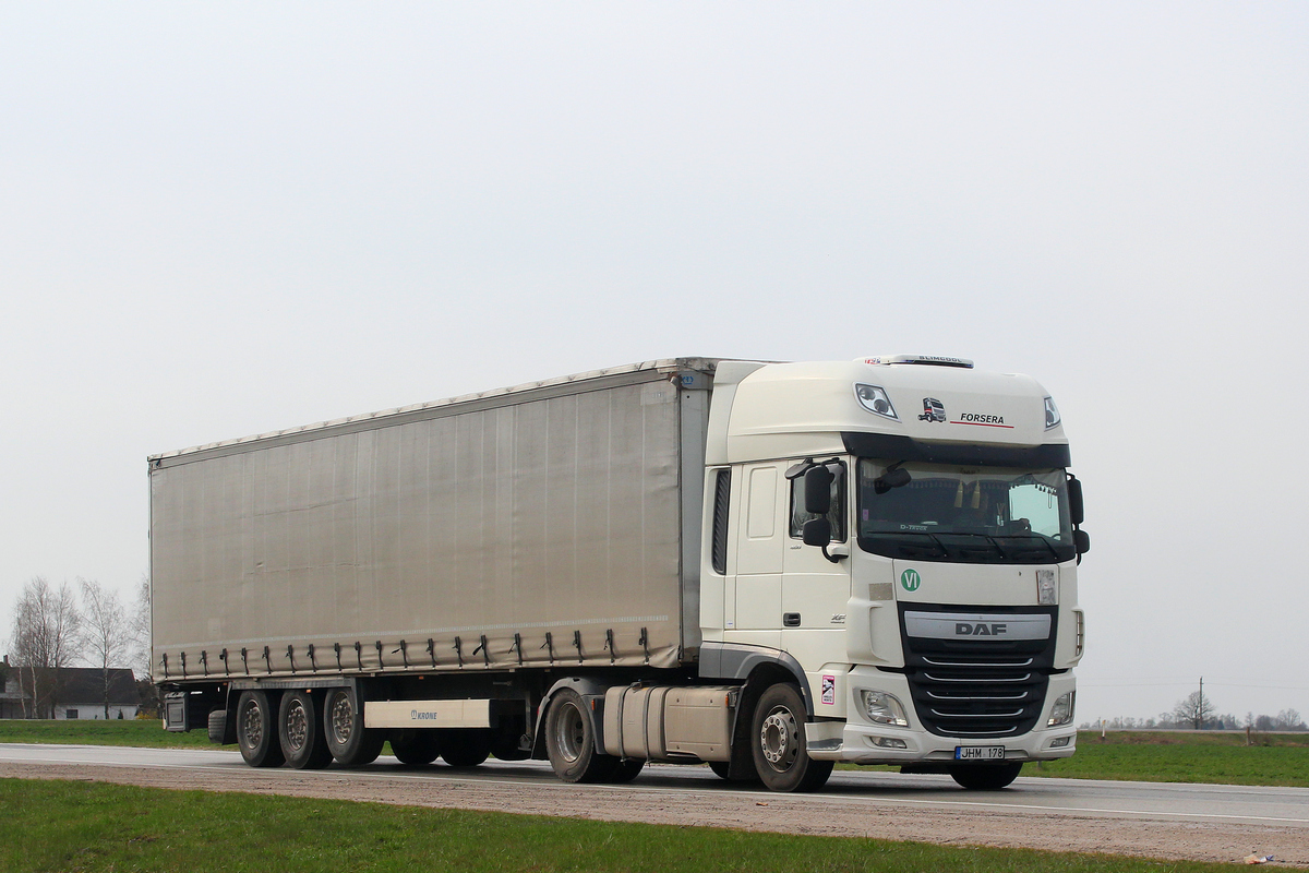 Литва, № JHM 178 — DAF XF Euro6 FT