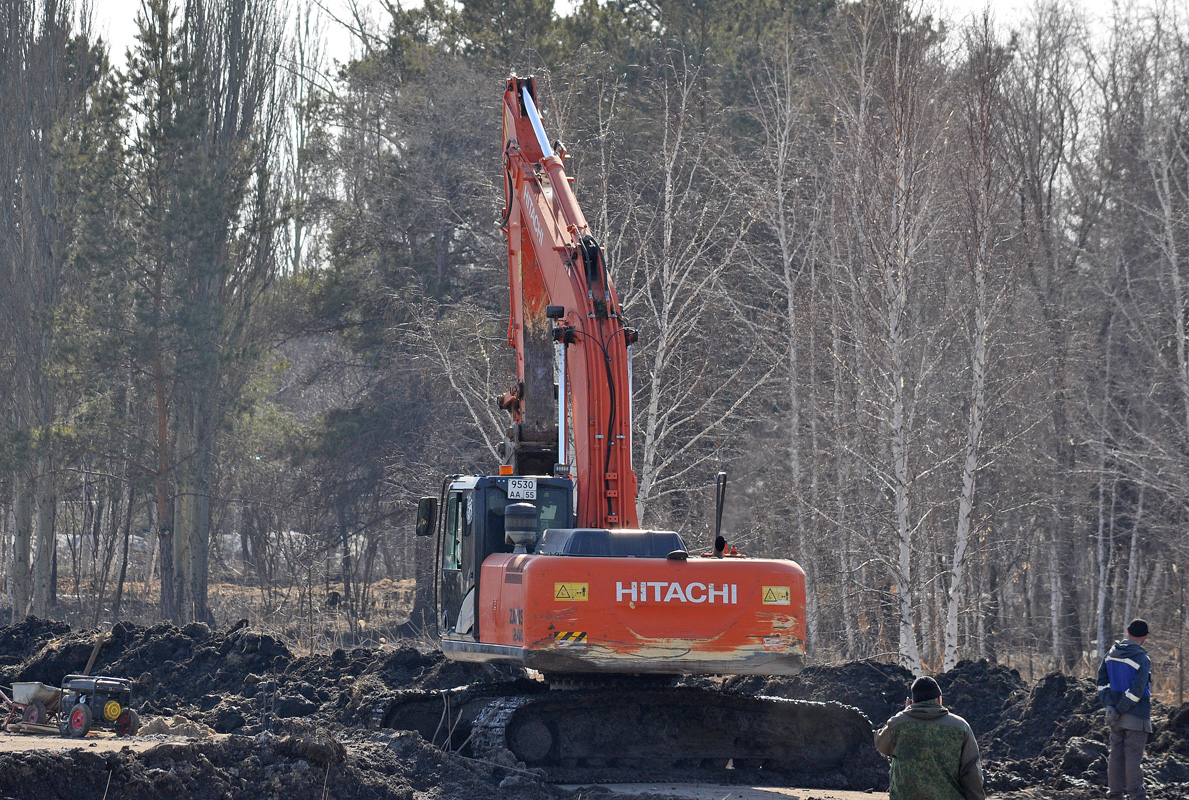 Омская область, № 9530 АА 55 — Hitachi ZX240 (общая модель)