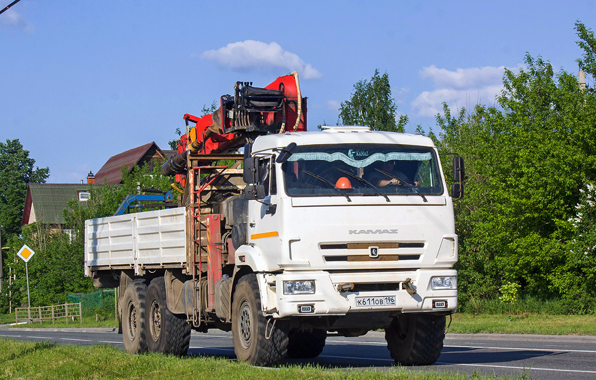 Свердловская область, № К 611 ОВ 196 — КамАЗ-43118 (общая модель)