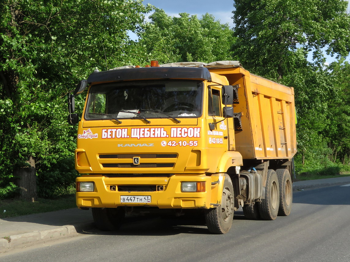 Кировская область, № В 447 ТН 43 — КамАЗ-65116-A4(23)