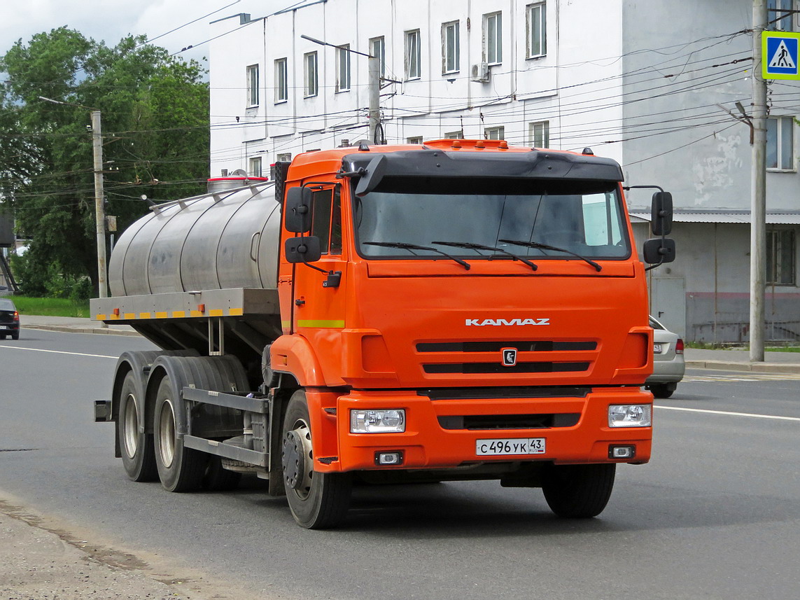Кировская область, № С 496 УК 43 — КамАЗ-65115 (общая модель)