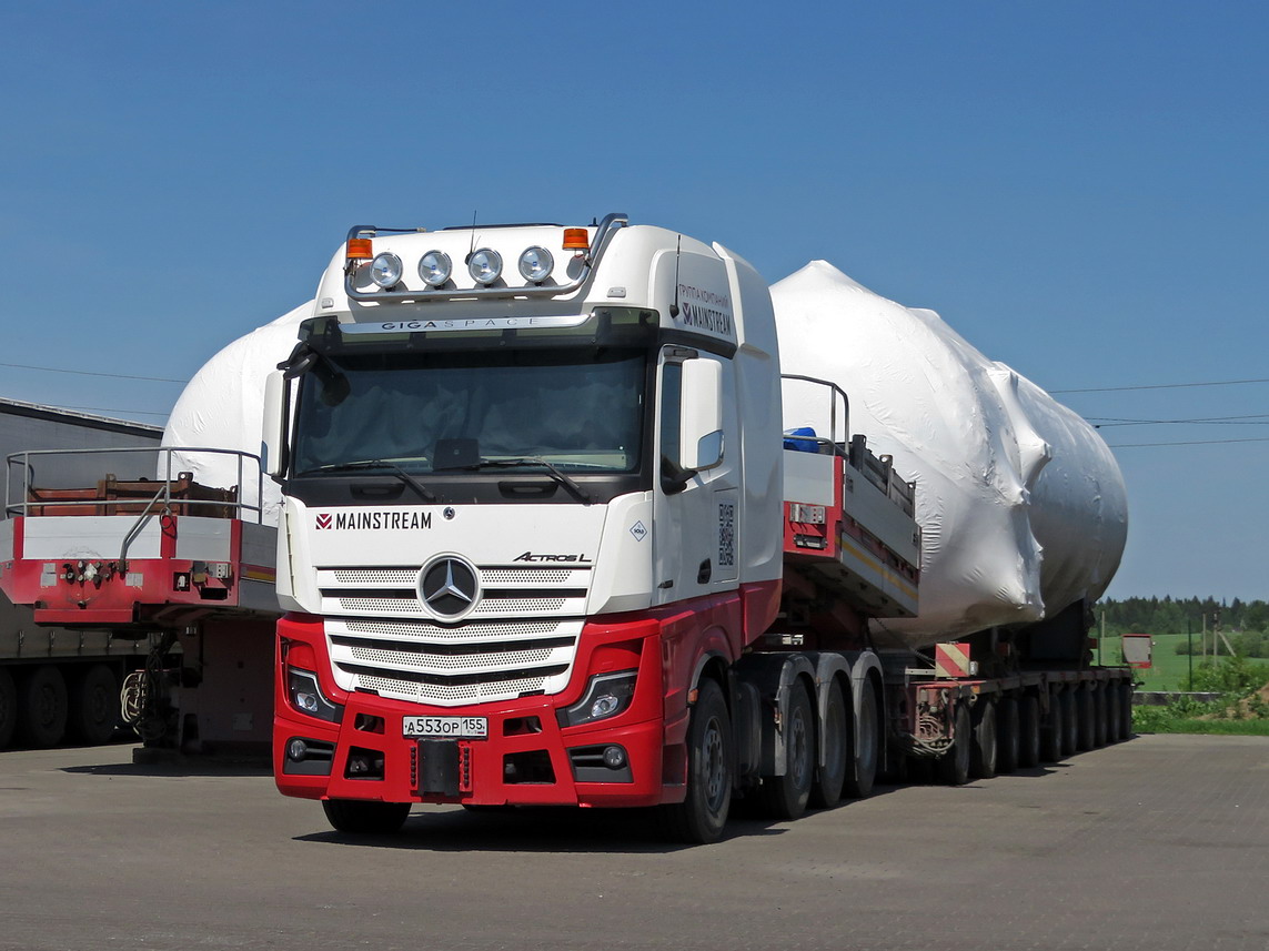 Омская область, № А 553 ОР 155 — Mercedes-Benz Actros ('2018)