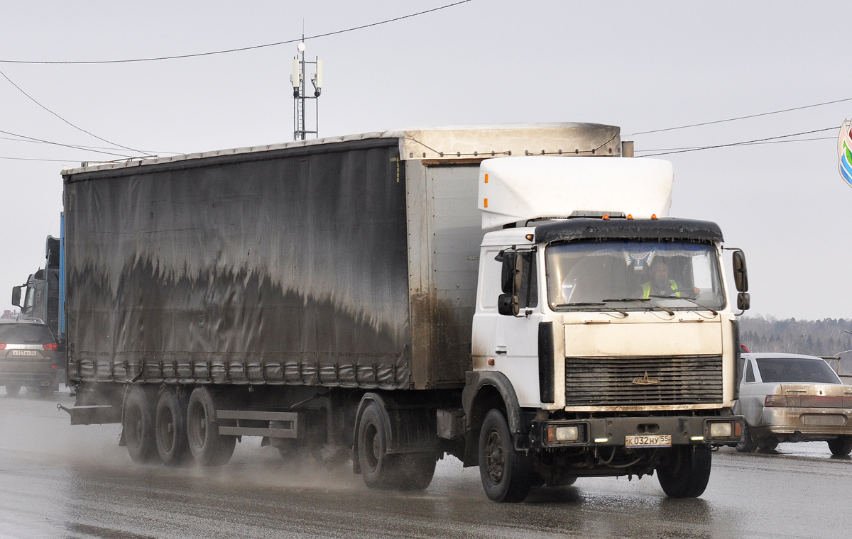 Омская область, № К 032 НУ 55 — МАЗ-54323