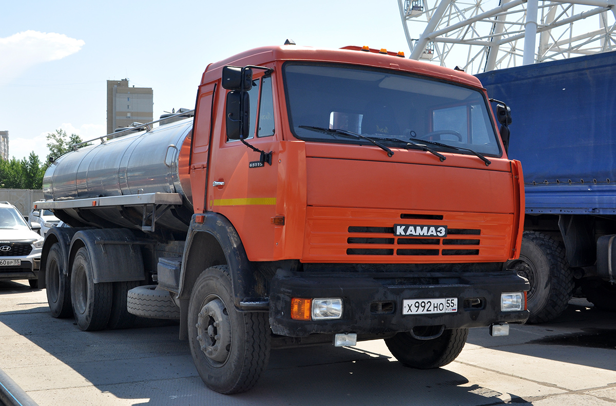 Омская область, № Х 992 НО 55 — КамАЗ-65115 (общая модель)