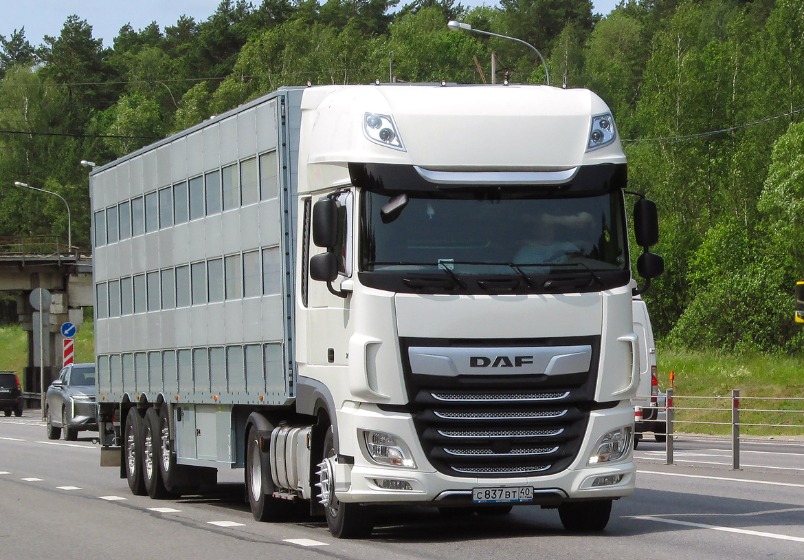 Калужская область, № С 837 ВТ 40 — DAF XF Euro6 FT