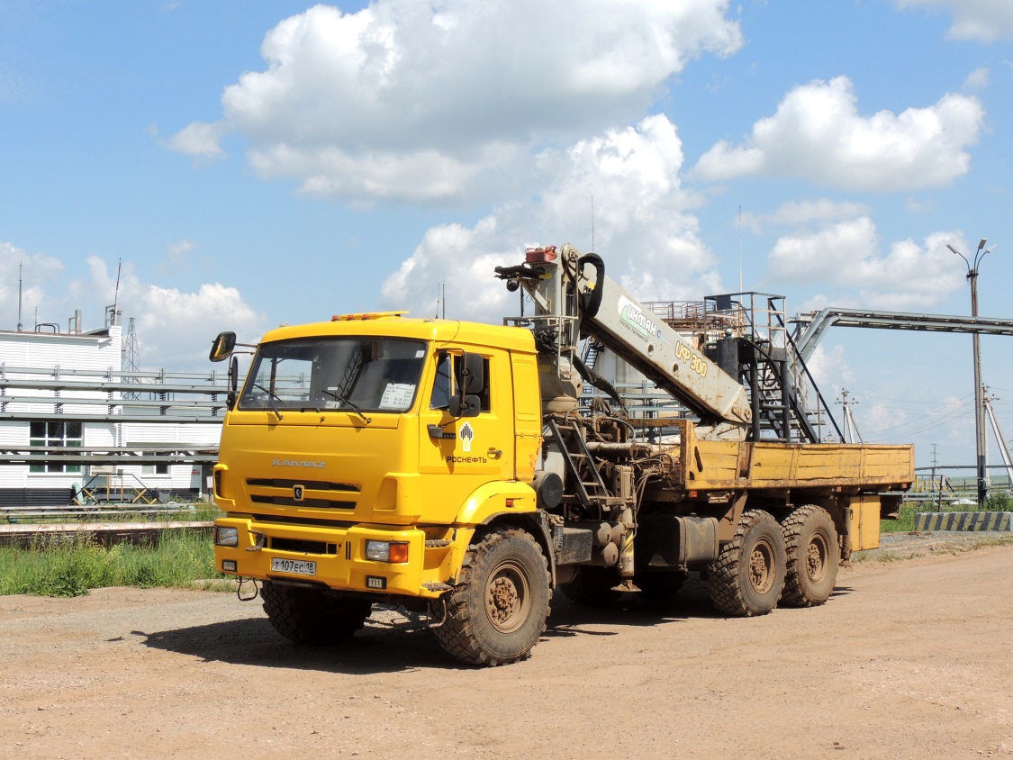 Удмуртия, № Т 107 ЕС 18 — КамАЗ-43118-46