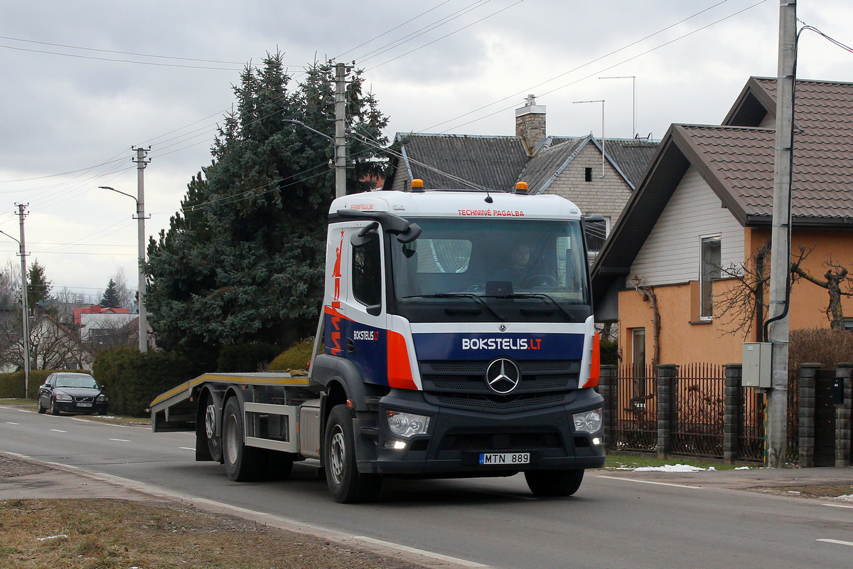 Литва, № MTN 889 — Mercedes-Benz Actros ('2018)