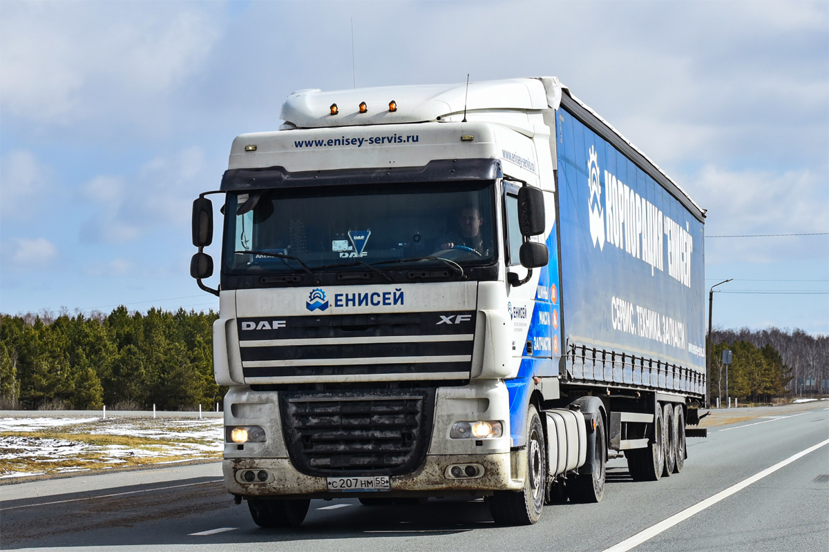 Омская область, № С 207 НМ 55 — DAF XF105 FT