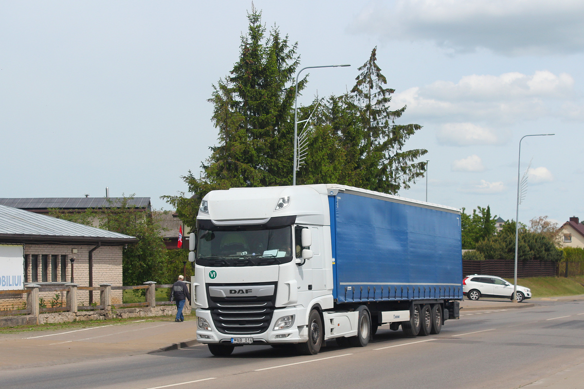 Литва, № MAB 014 — DAF XF Euro6 FT