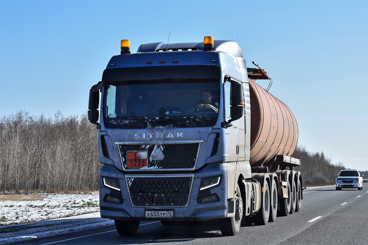 Тюменская область, № Х 655 ТР 72 — Sitrak C7H ZZ4256 MAX