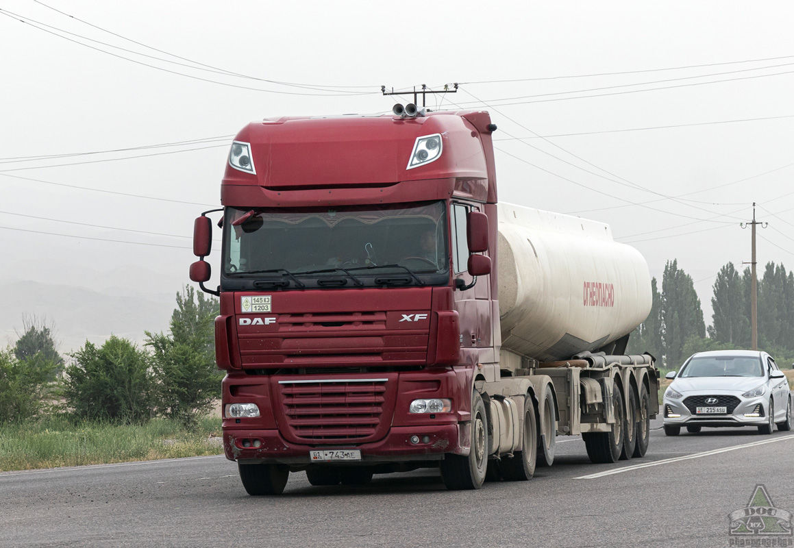 Киргизия, № 01 743 AE — DAF XF105 FTS