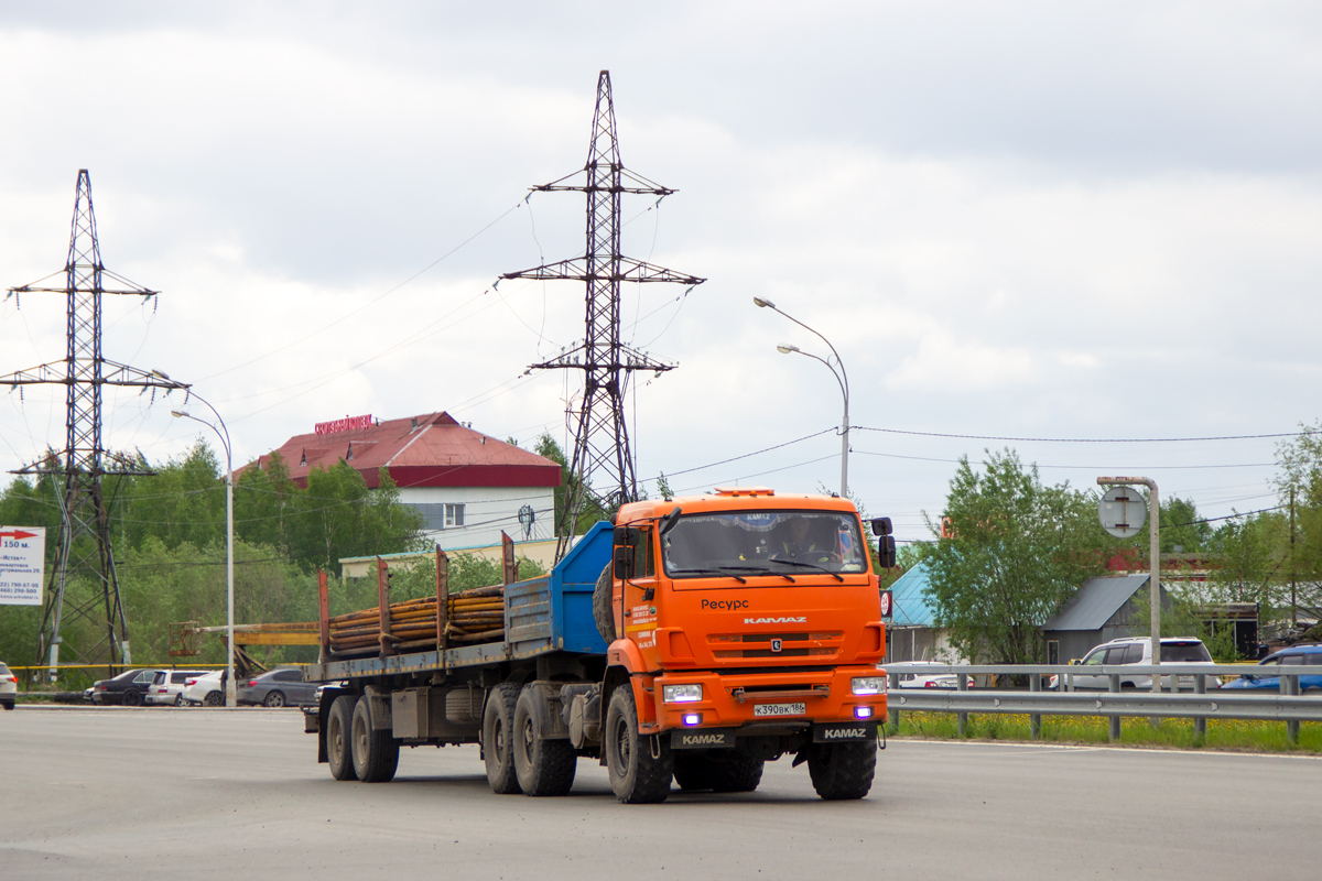 Ханты-Мансийский автоном.округ, № К 390 ВК 186 — КамАЗ-43118-RR(76) [431185-R]
