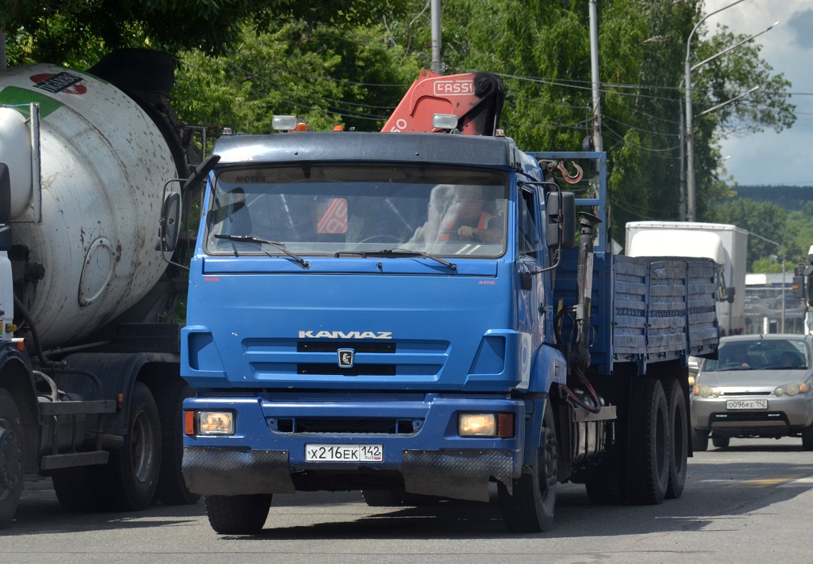 Кемеровская область, № Х 216 ЕК 142 — КамАЗ-65117 (общая модель)