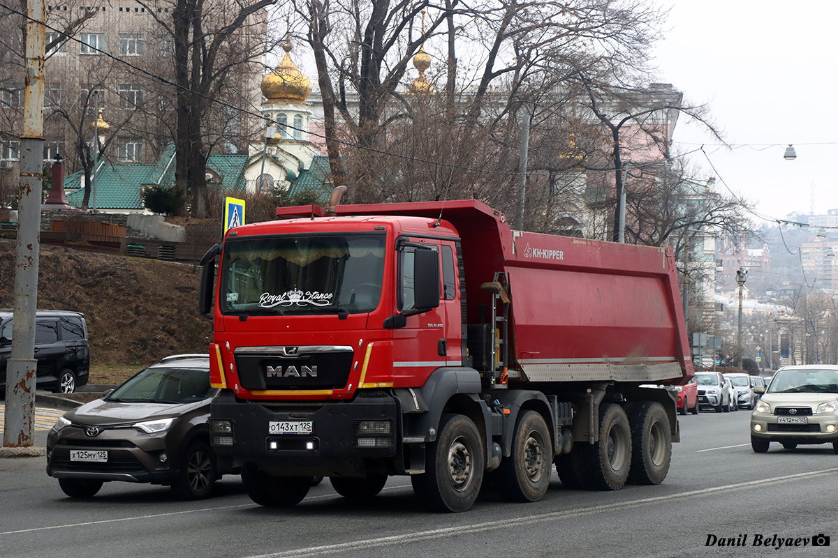 Приморский край, № О 143 ХТ 125 — MAN TGS 41.400