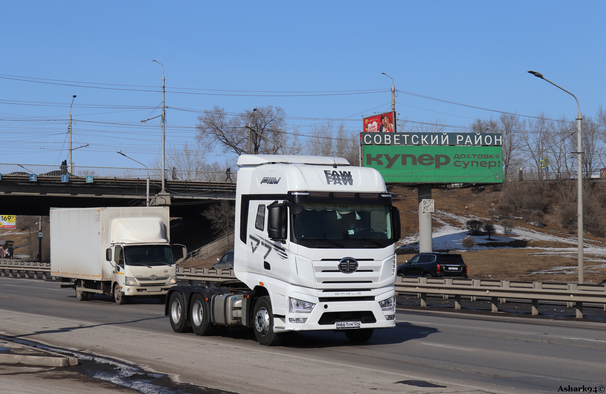 Красноярский край, № М 661 УМ 124 — FAW J7 Eagle CA4250