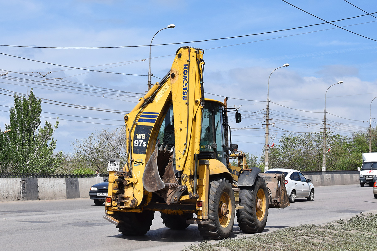 Волгоградская область, № 3667 ВК 34 — Komatsu WB97