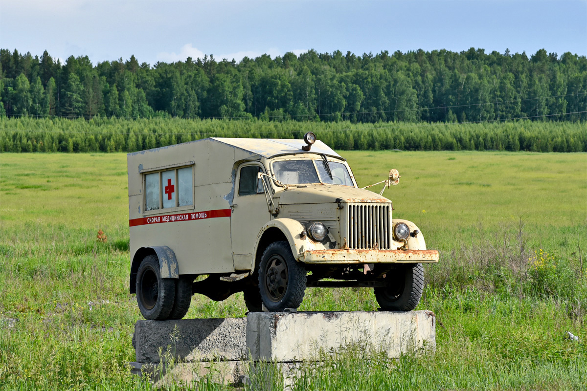 Челябинская область, № (74) Б/Н 0044 — ГАЗ-51А; Техника на постаментах, памятники (Челябинская область); Челябинская область — Автомобили на постаментах