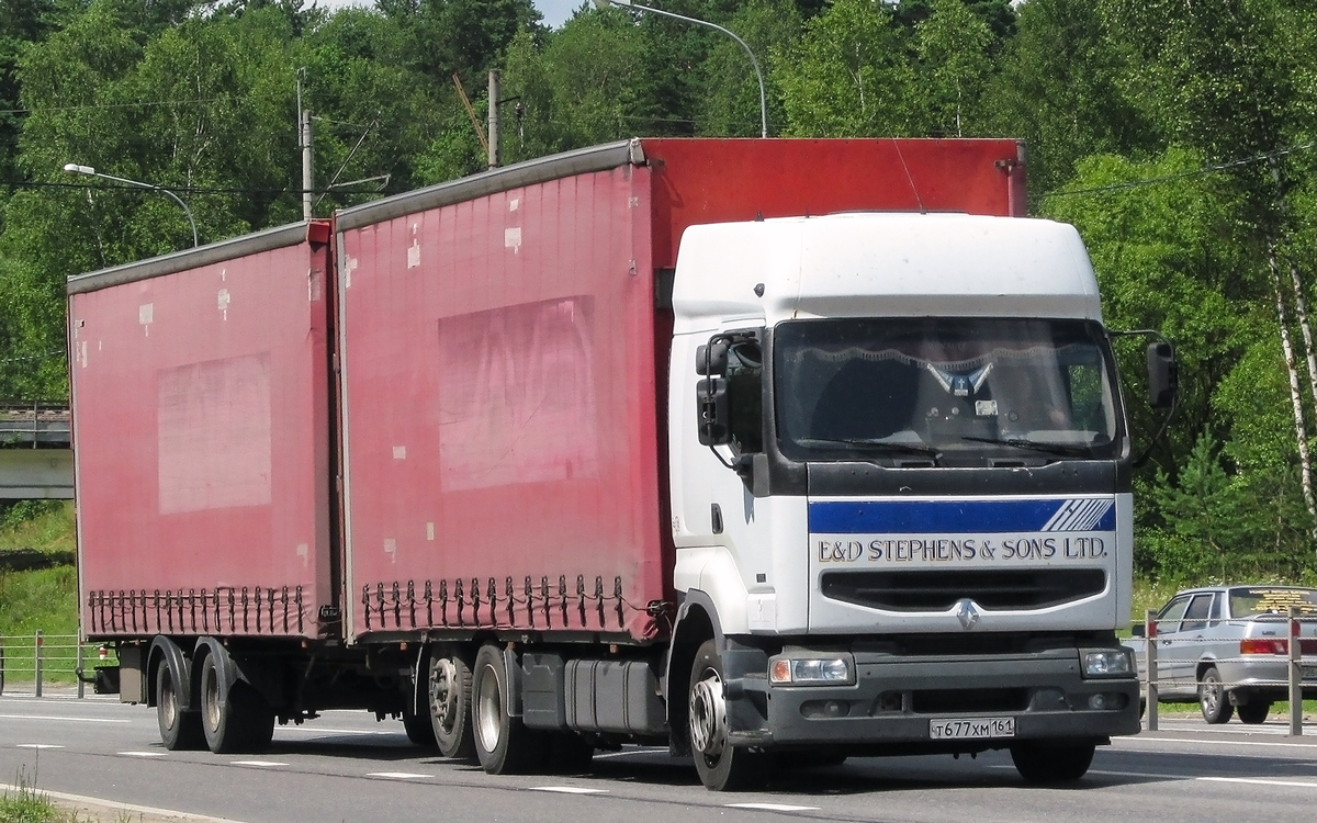 Ростовская область, № Т 677 ХМ 161 — Renault Premium ('1996)