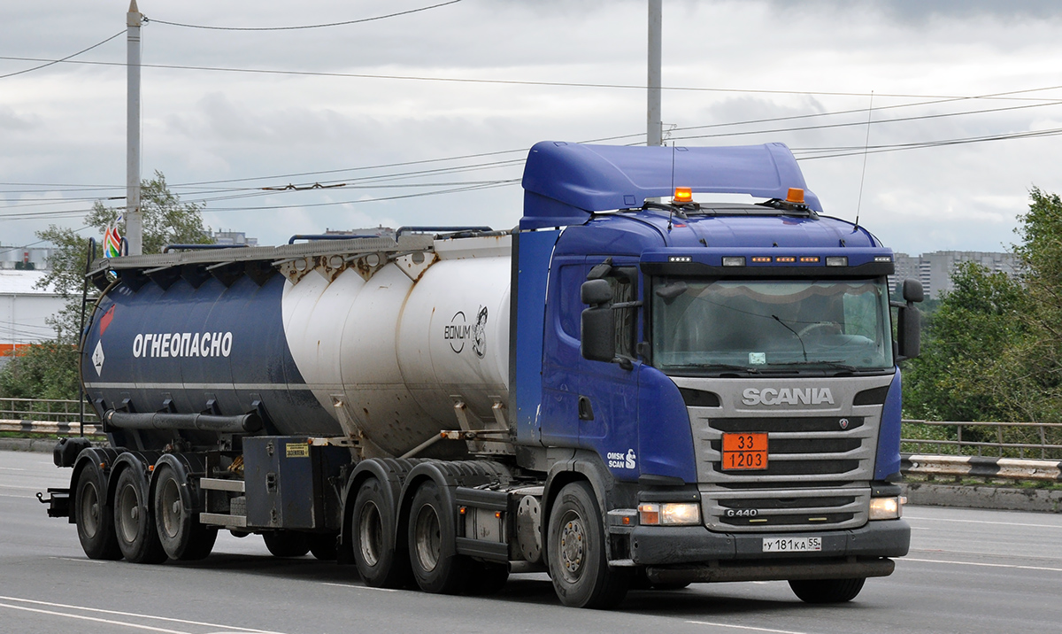 Омская область, № У 181 КА 55 — Scania ('2013) G440