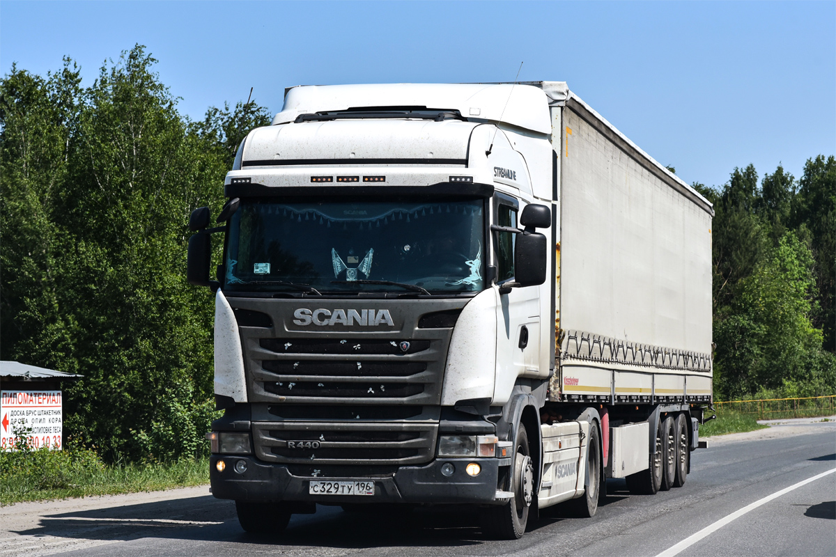 Свердловская область, № С 329 ТУ 196 — Scania ('2013) R440