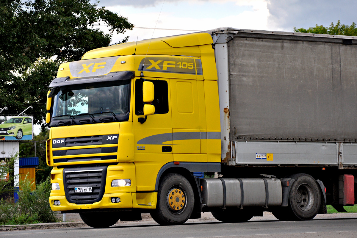 Павлодарская область, № 151 AK 14 — DAF XF105 FT