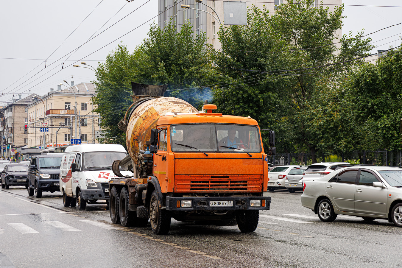 Свердловская область, № А 808 НХ 96 — КамАЗ-55111-02 [55111C]