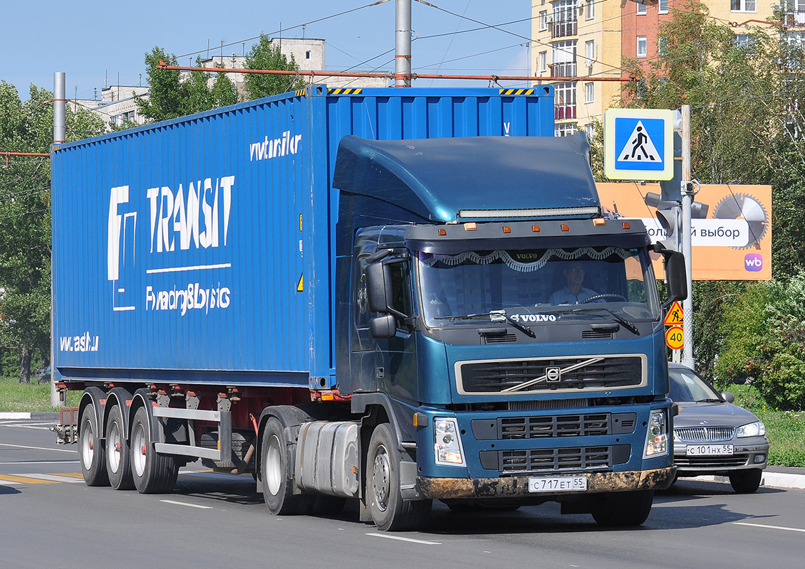 Омская область, № С 717 ЕТ 55 — Volvo ('2002) FM12.380
