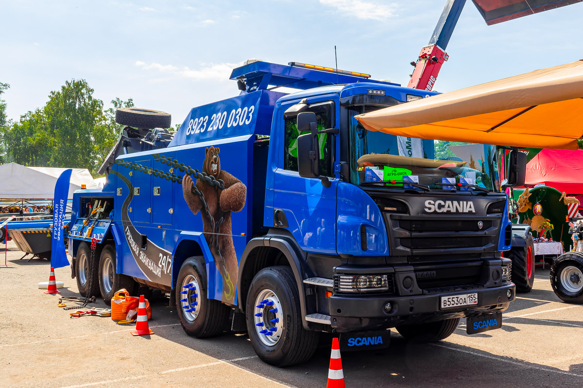 Омская область, № В 553 ОА 155 — Scania ('2011) P440; Омская область — АгроОмск-2025