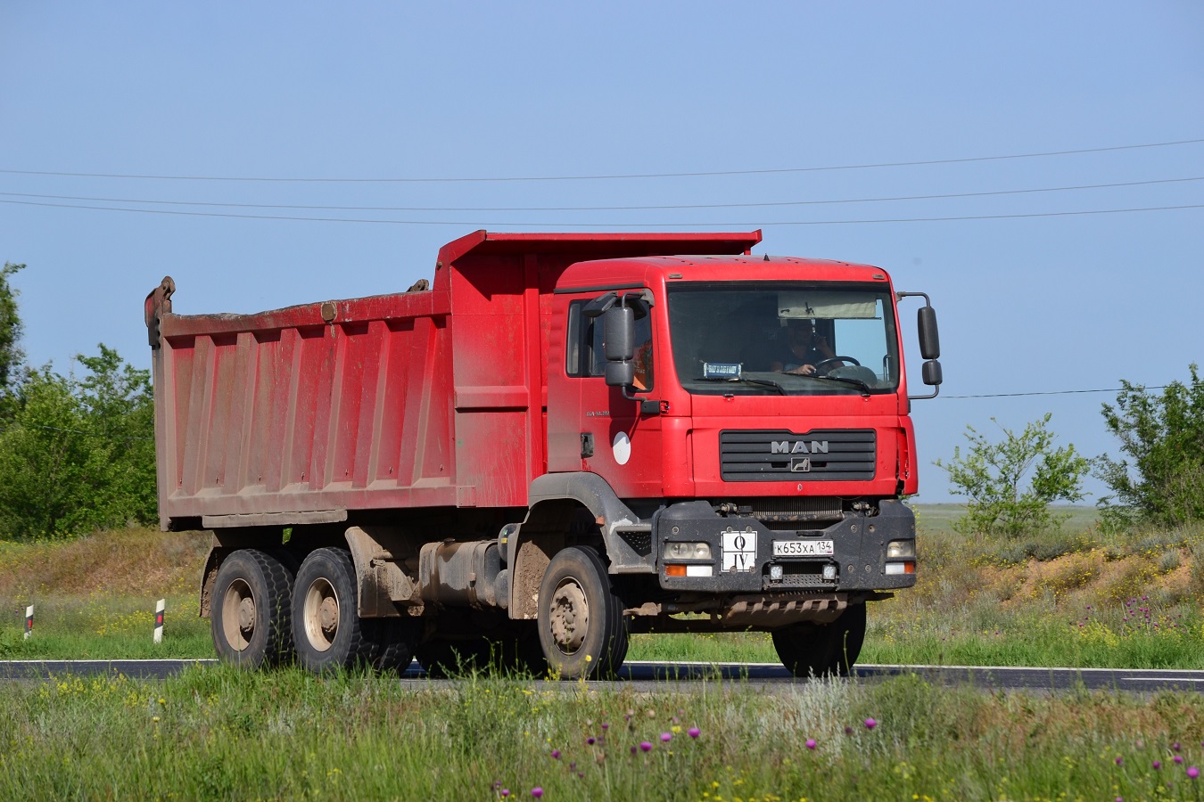 Волгоградская область, № К 653 ХА 134 — MAN TGA 40.390