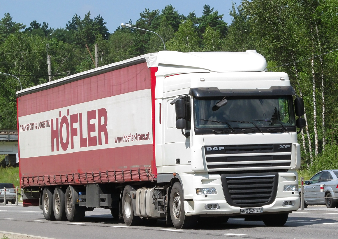 Узбекистан, № 40 D 545 RA — DAF XF105 FT