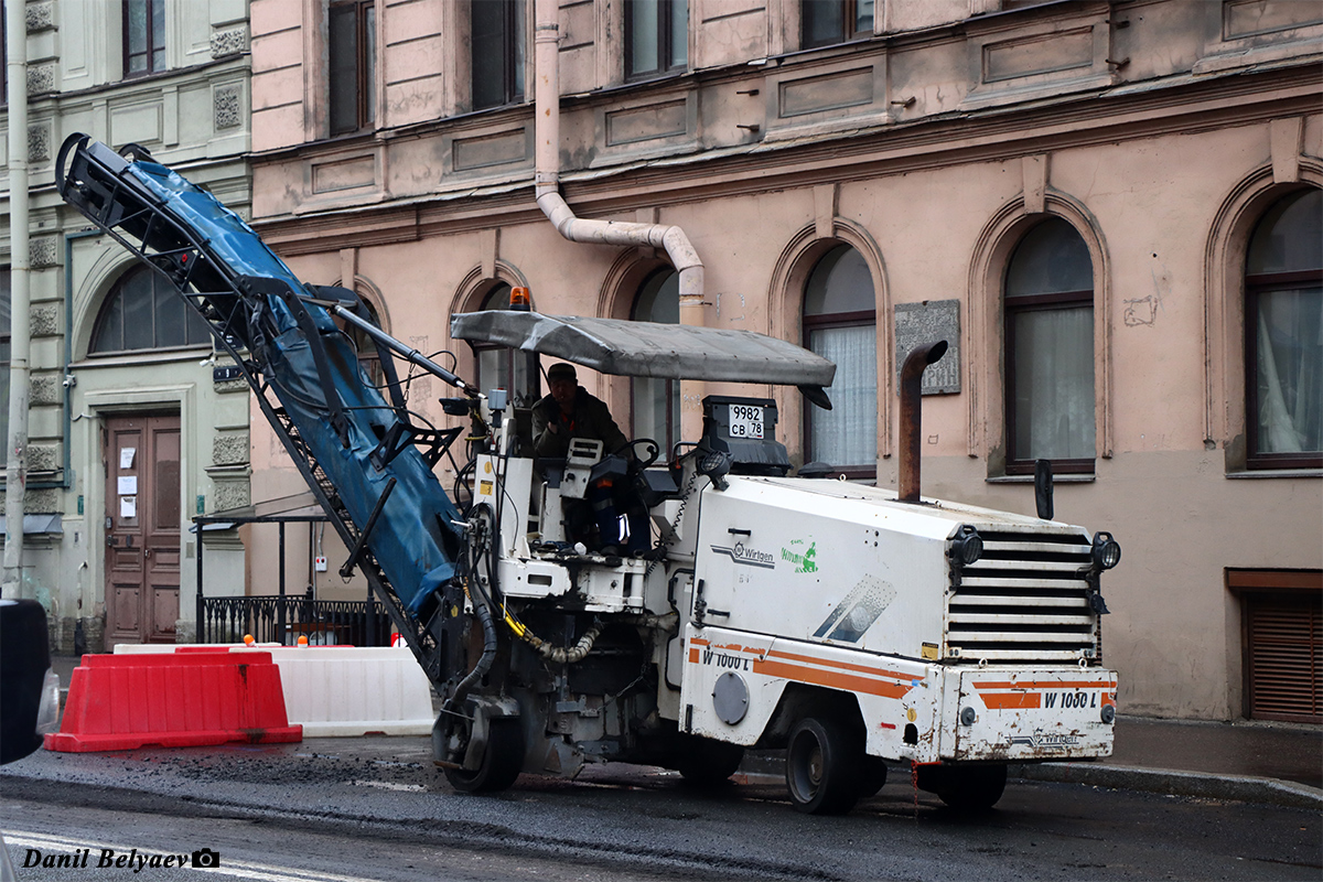 Санкт-Петербург, № 9982 СВ 78 — Wirtgen W 1000