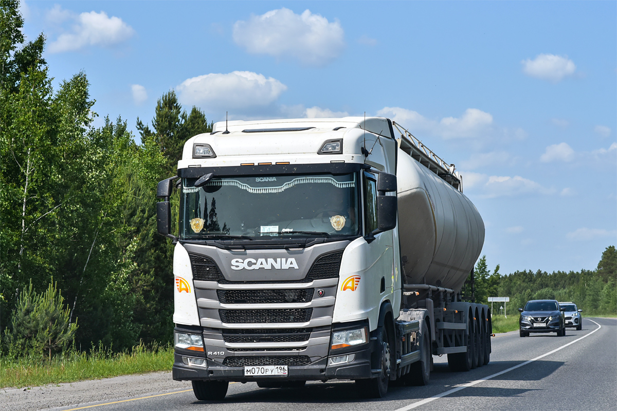 Свердловская область, № М 070 РУ 196 — Scania ('2016) R410