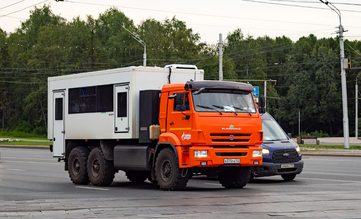 Башкортостан, № В 375 РА 702 — КамАЗ-5350 (общая модель)