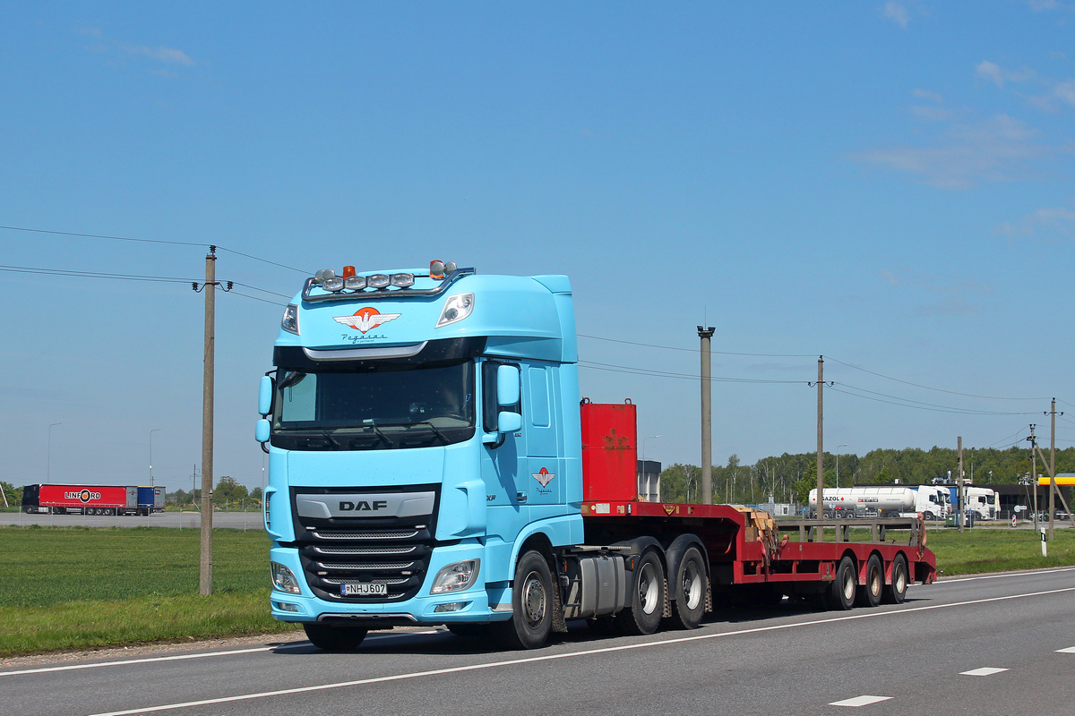 Литва, № NHJ 607 — DAF XF Euro6 FTT