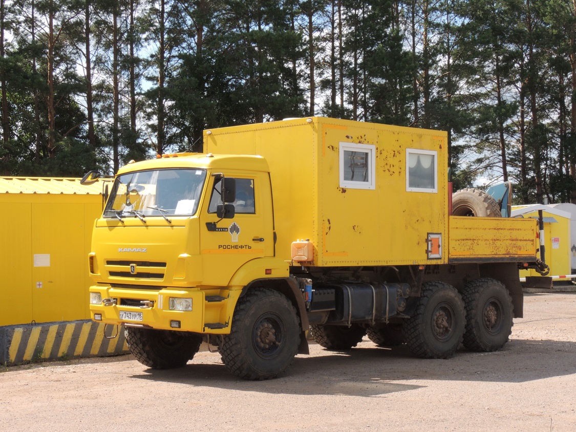 Удмуртия, № У 743 УР 18 — КамАЗ-43118-46