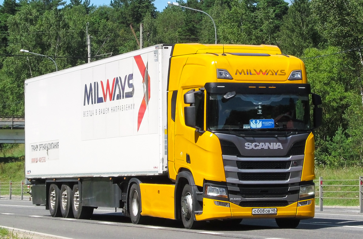 Липецкая область, № О 008 ОВ 48 — Scania ('2016) R440