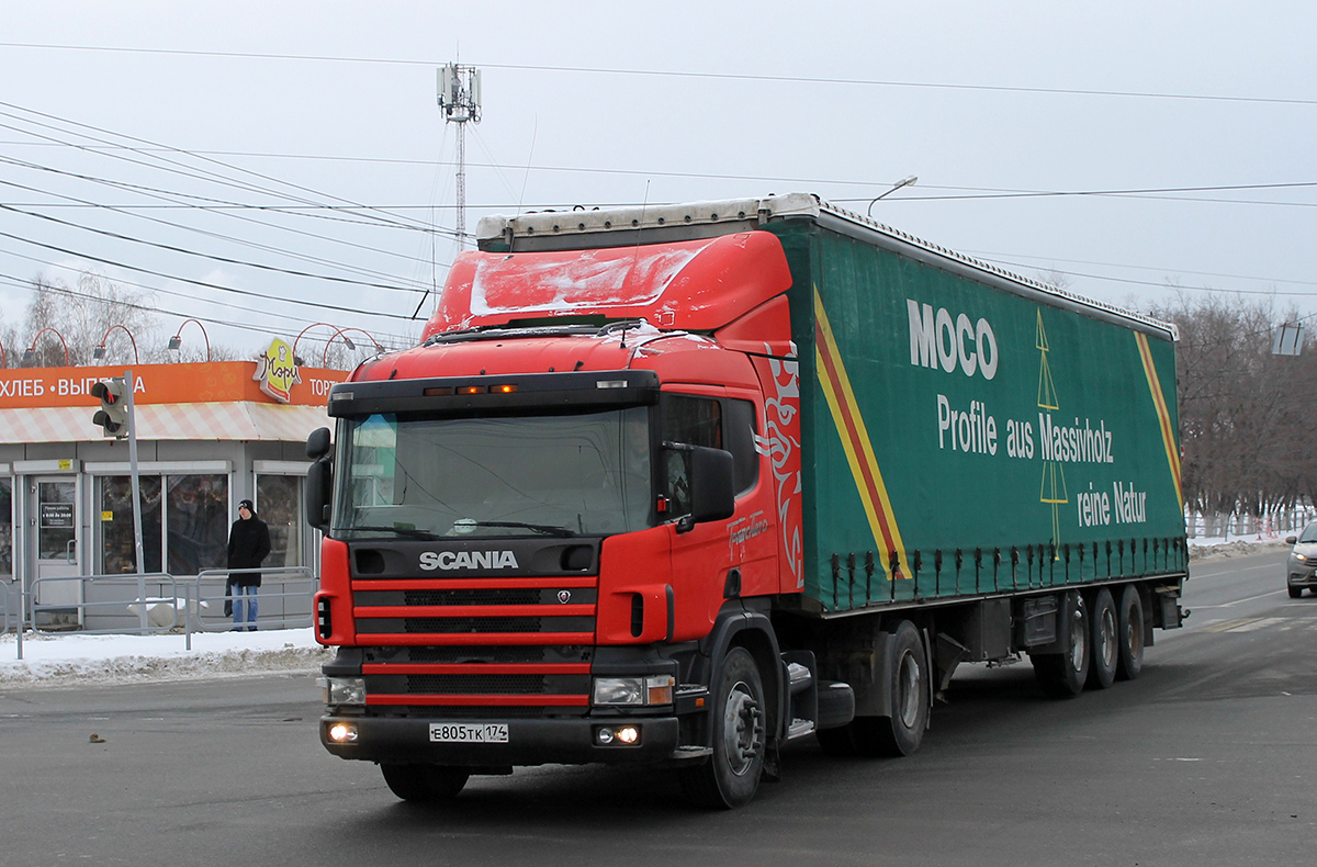 Челябинская область, № Е 805 ТК 174 — Scania ('1996) P340