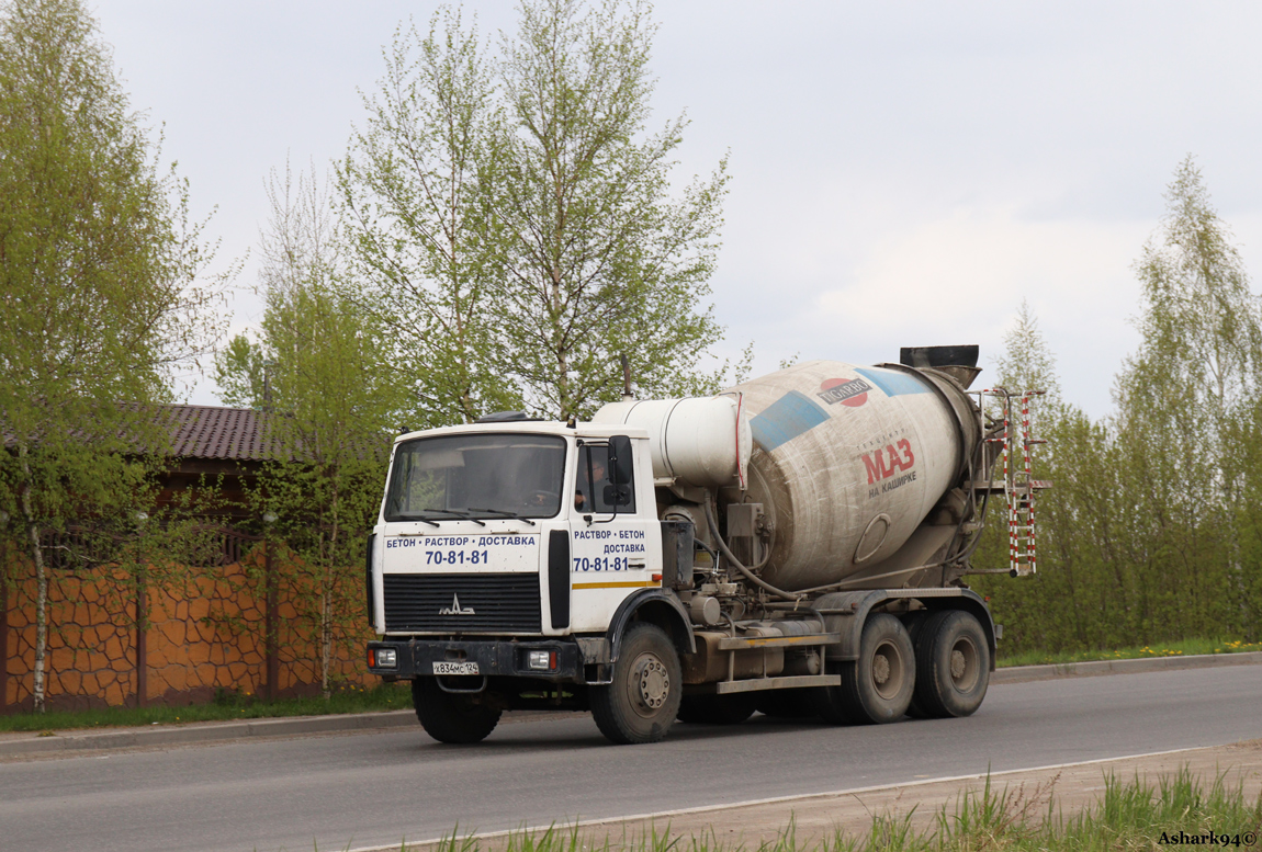 Красноярский край, № Х 834 МС 124 — МАЗ-6303A5