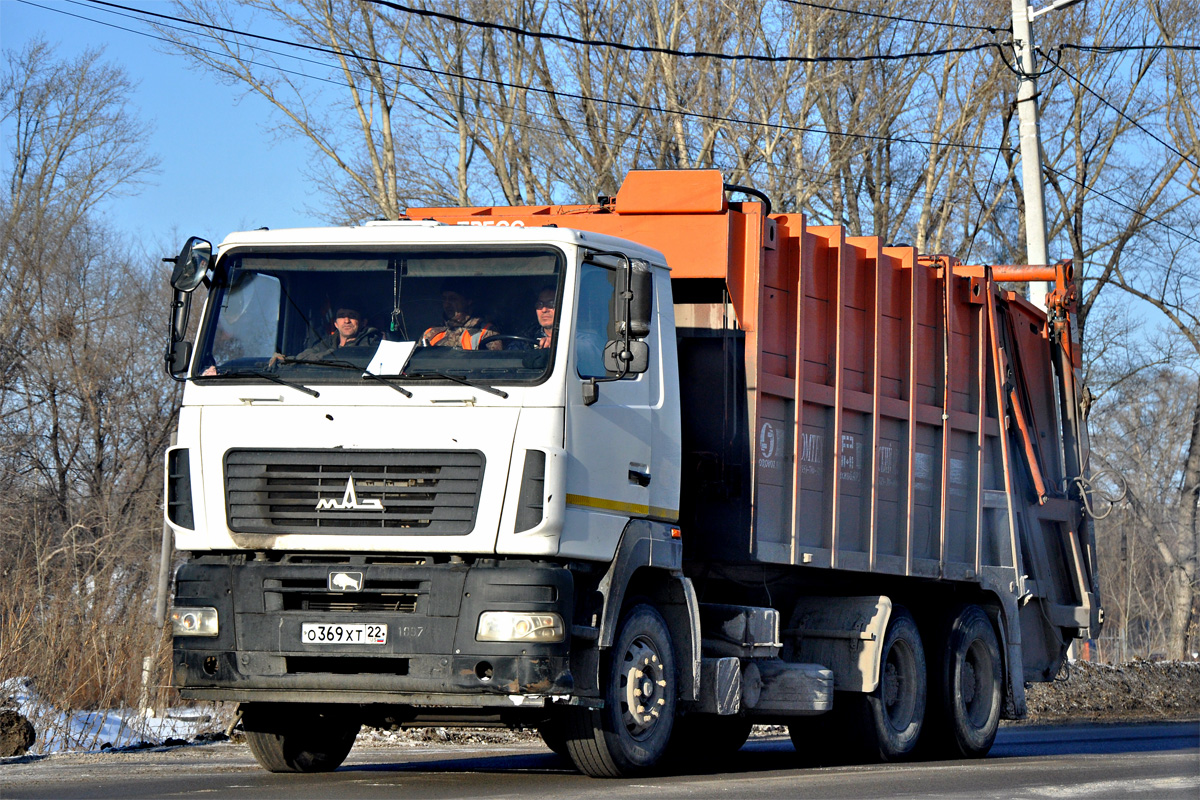 Алтайский край, № О 369 ХТ 22 — МАЗ-6312B5