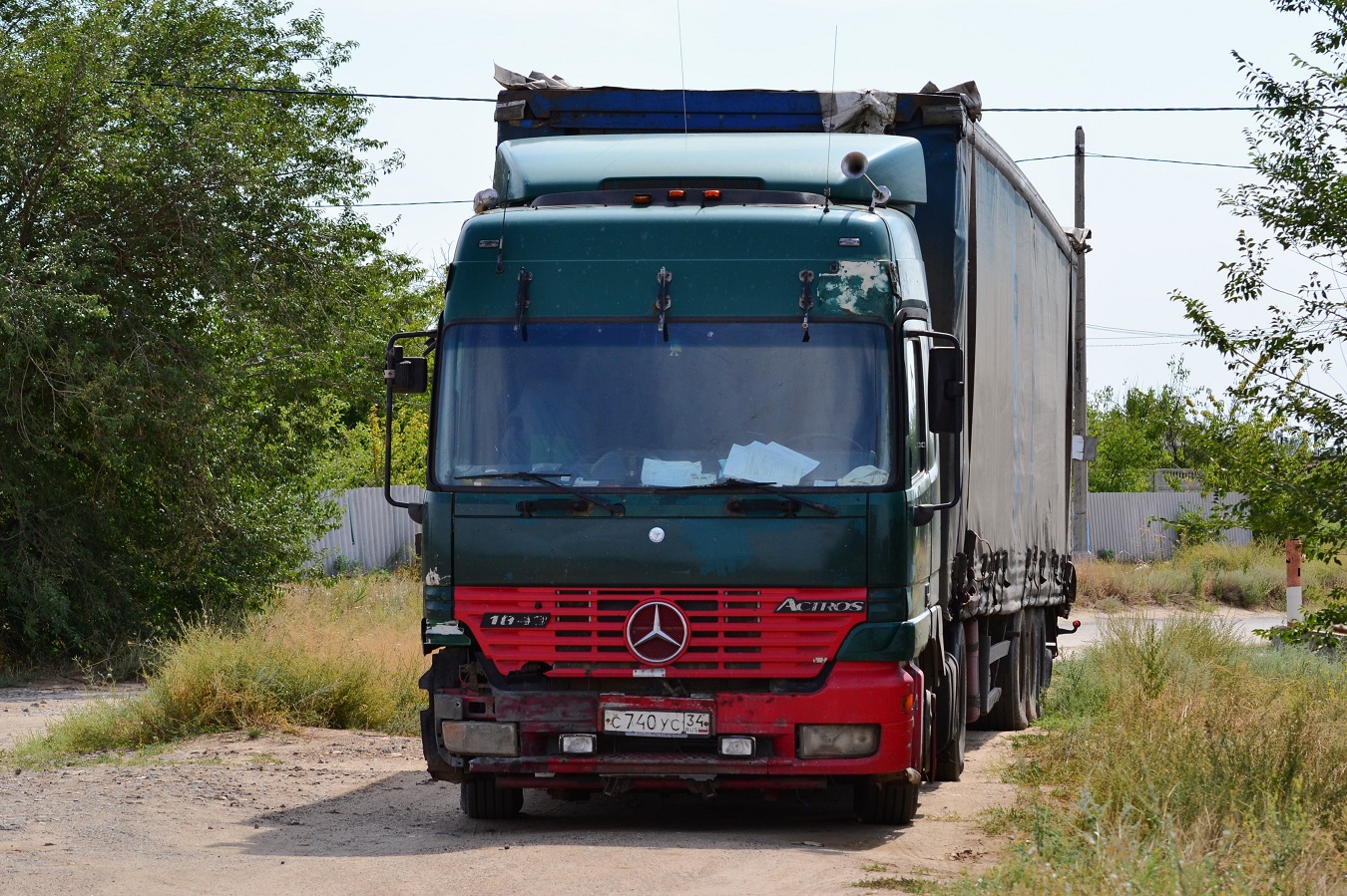 Волгоградская область, № С 740 УС 34 — Mercedes-Benz Actros ('1997) 1843