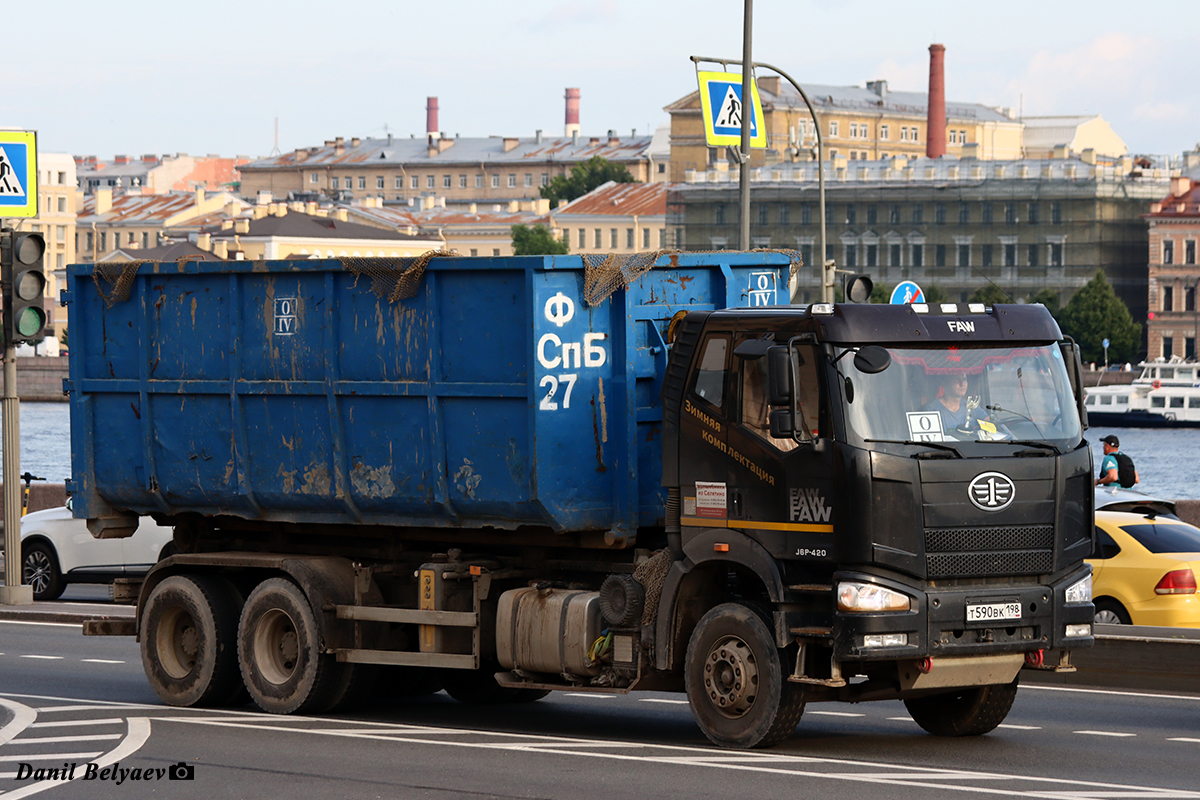 Санкт-Петербург, № Т 590 ВК 198 — FAW J6 CA3250