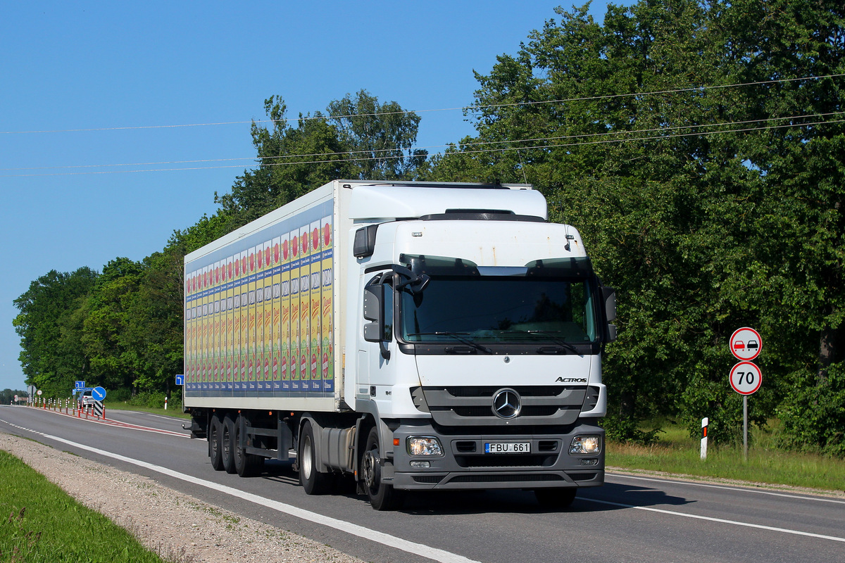 Литва, № FBU 661 — Mercedes-Benz Actros ('2009) 1841