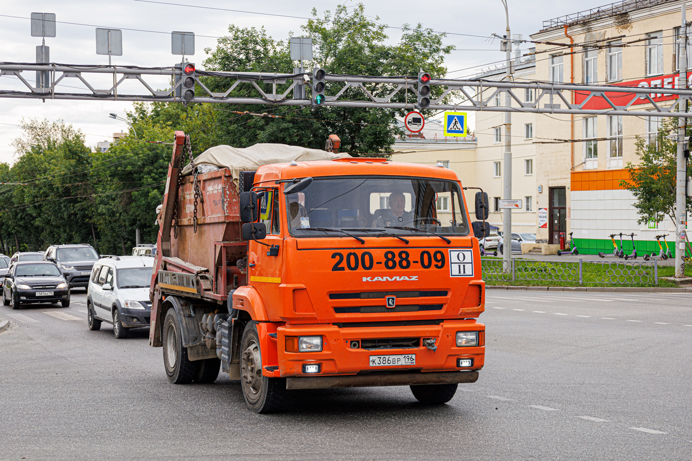 Свердловская область, № К 386 ВР 196 — КамАЗ-43253 (общая модель)