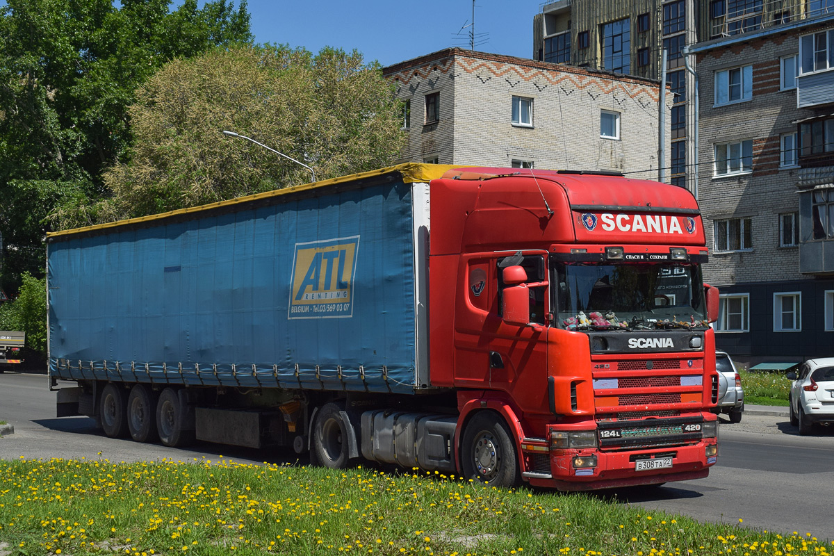 Алтайский край, № В 308 ТА 22 — Scania ('1996) R124L