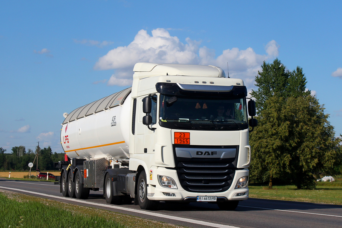 Киевская область, № АІ 6613 РВ — DAF XF Euro6 FT