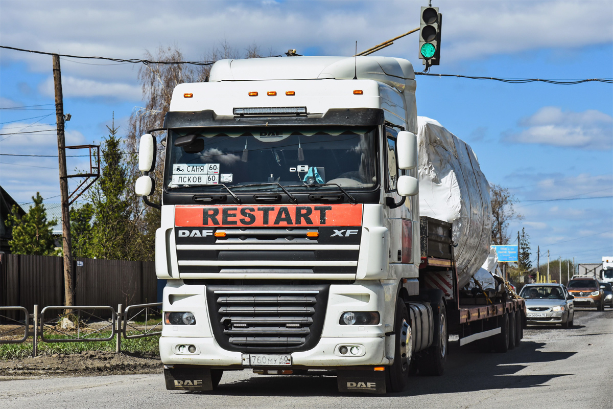 Псковская область, № Т 760 МУ 60 — DAF XF105 FT