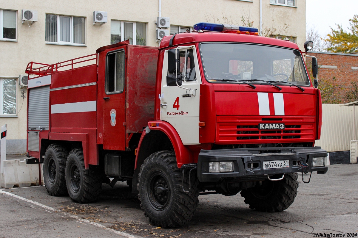 Ростовская область, № М 674 УА 61 — КамАЗ-43114-15 [43114R]
