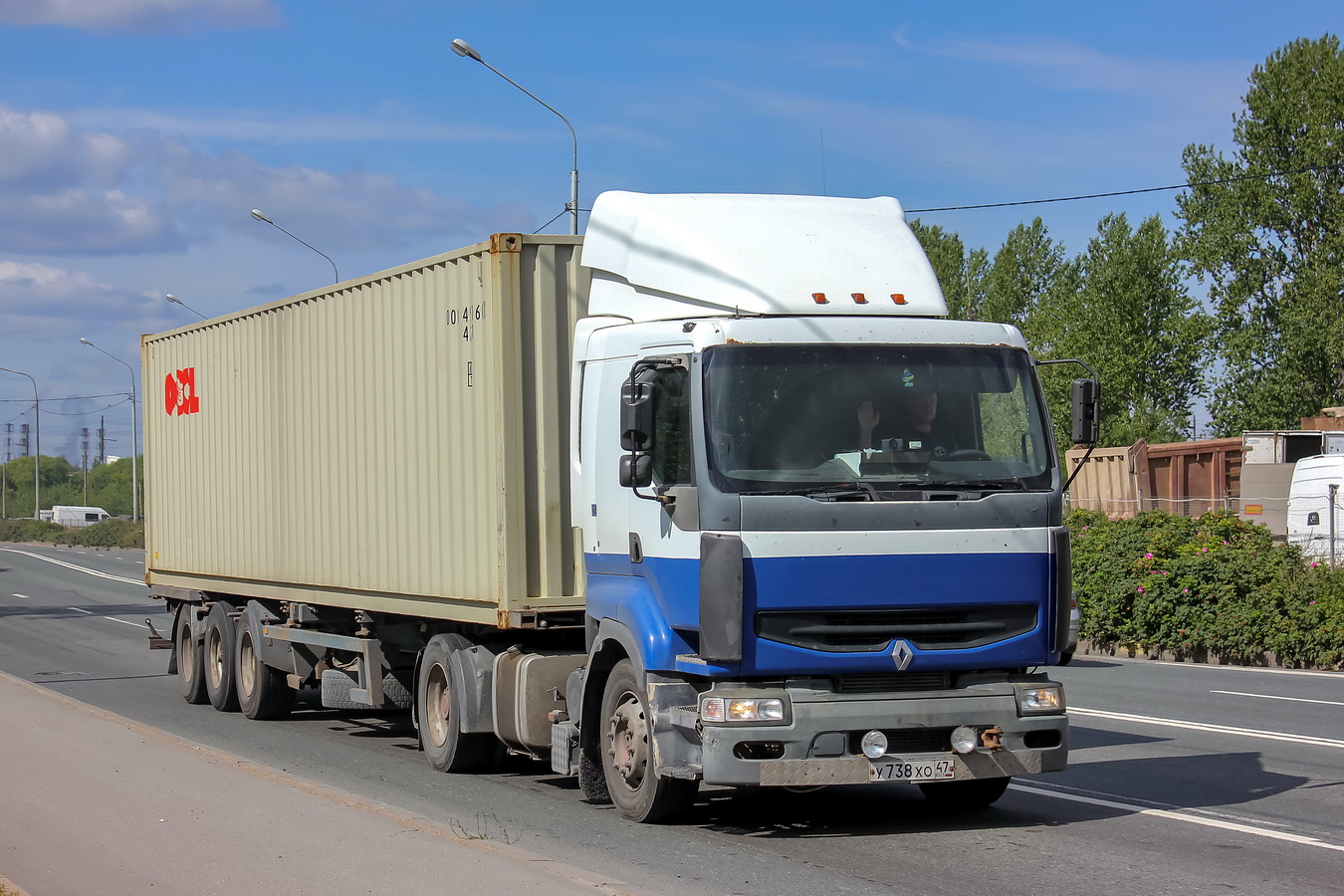 Санкт-Петербург, № У 738 ХО 47 — Renault Premium ('1996)